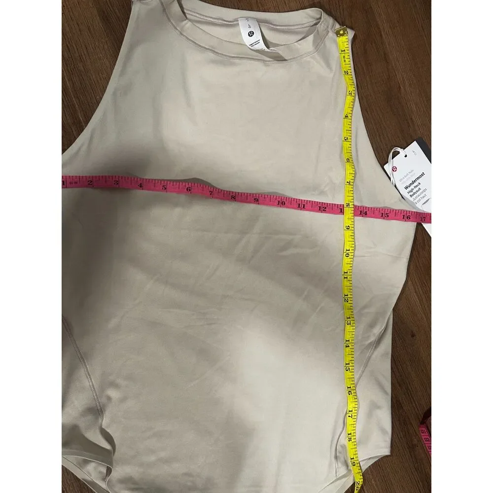 Lululemon Wundermost Ultra-Soft Nulu High-Neck Bodysuit Large NWT